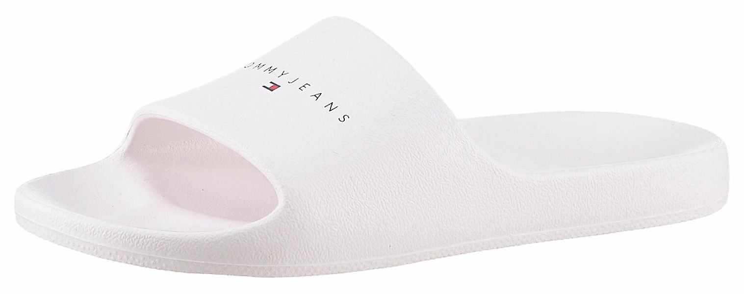 Tommy Jeans Pantolette "TJW PRINTED PU POOL SLIDE", Plateau, Sommerschuh, S günstig online kaufen