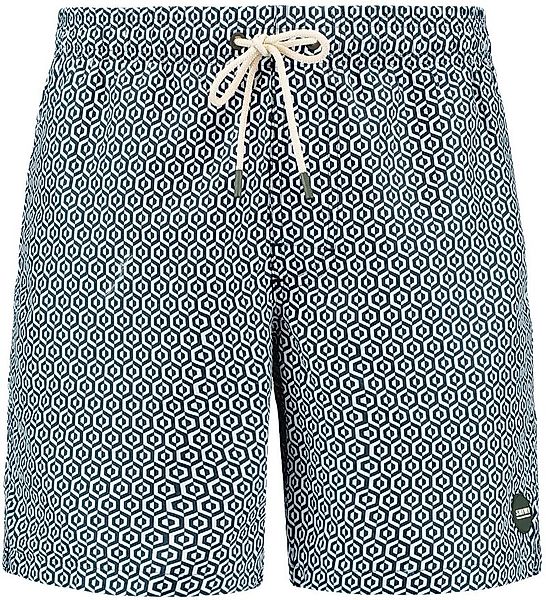 Shiwi Badeshorts Mike Geo Tile Dunkelgrün - Größe L günstig online kaufen