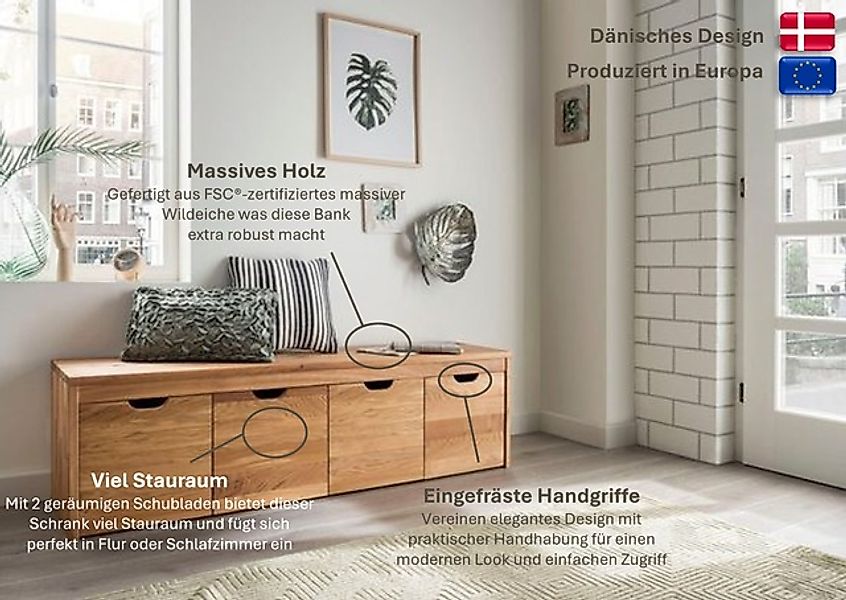 Home affaire Schuhbank »Dura Schuhbank incl. Schubladen funktionell und sta günstig online kaufen