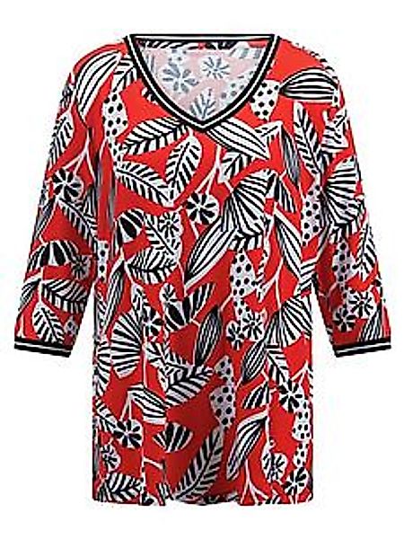 V-Shirt 3/4-Arm Emilia Lay rot günstig online kaufen