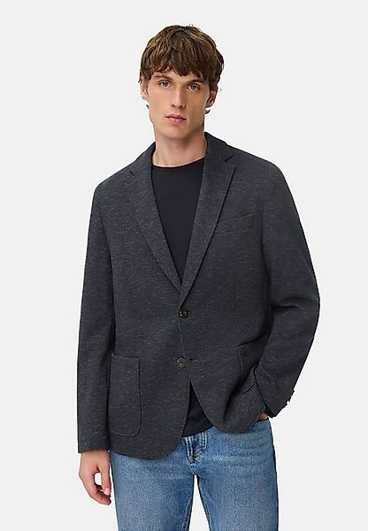 camel active Jerseysakko im Baumwoll-Mix Langarm Reverskragen Jerseysakko günstig online kaufen