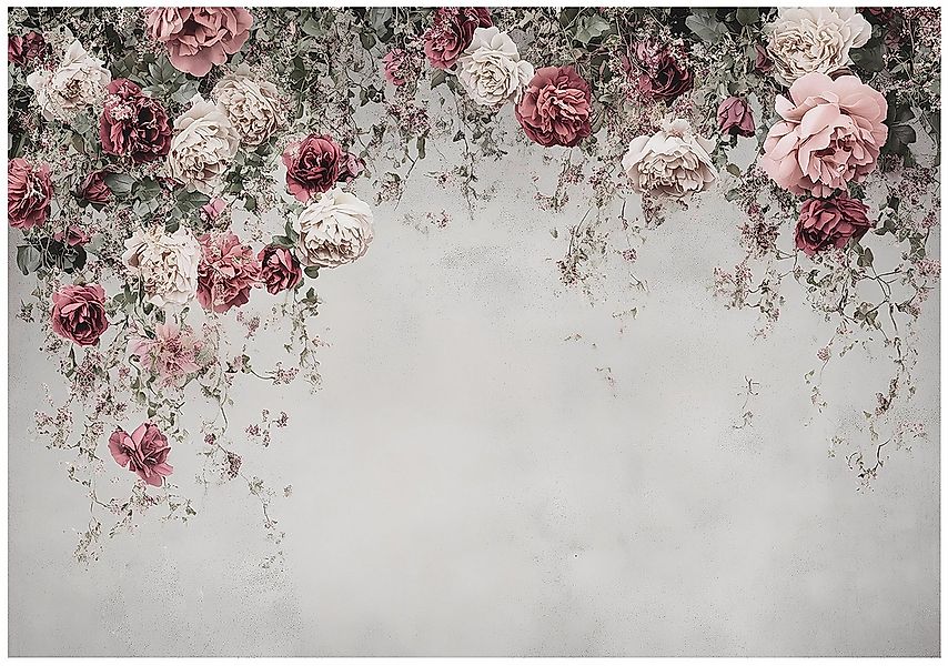 Wallarena Fototapete Rose Natur Blumen Vlies Tapete Wohnzimmer Schlafzimmer günstig online kaufen