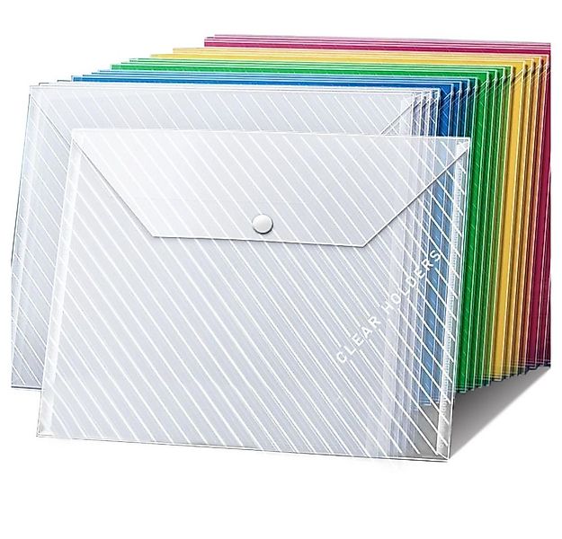 Blusmart Dokumententasche A4 Transparente Datei Tasche mit Schnappverschlus günstig online kaufen