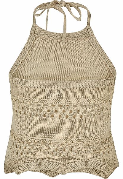 URBAN CLASSICS Tanktop "Urban Classics Damen Ladies Short Crochet Knit Neck günstig online kaufen