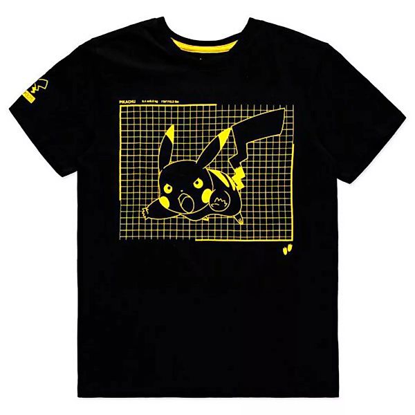 Difuzed Attacking Pika Pokemon Kurzärmeliges T-shirt XL Black / Yellow günstig online kaufen