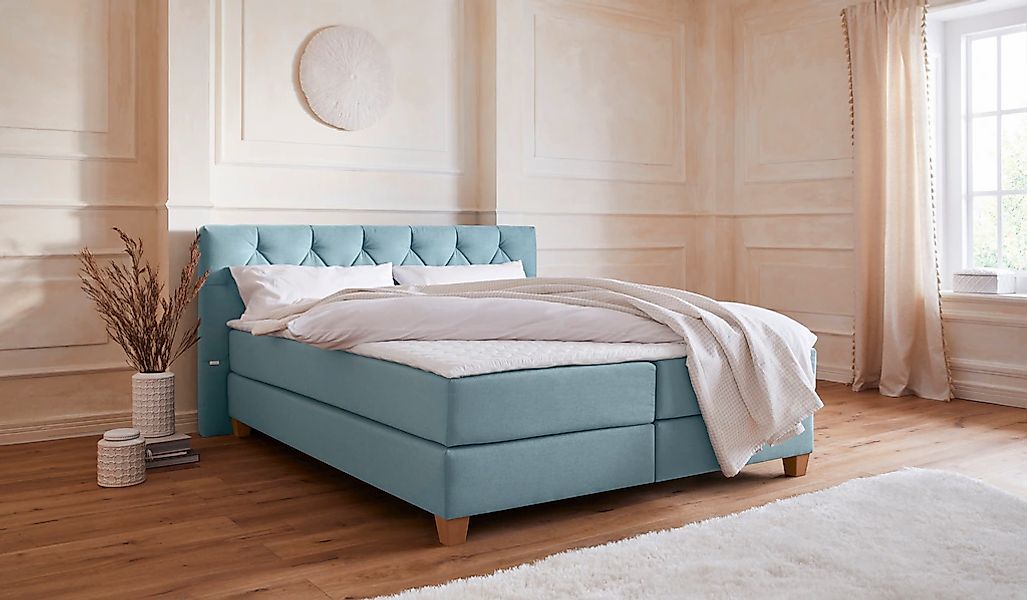 Home affaire Boxspringbett "Harmones", in 3 Breiten, Härtegrad auch im Mix günstig online kaufen