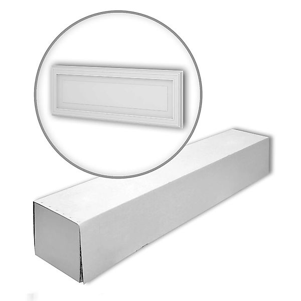 PROFHOME 159821-Box 3D Wandpaneele 1 Karton Set mit 4 Paneelen 3 m2 Weiß günstig online kaufen