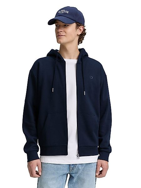 TOM TAILOR Denim Kapuzensweatjacke mit Logostickerei günstig online kaufen