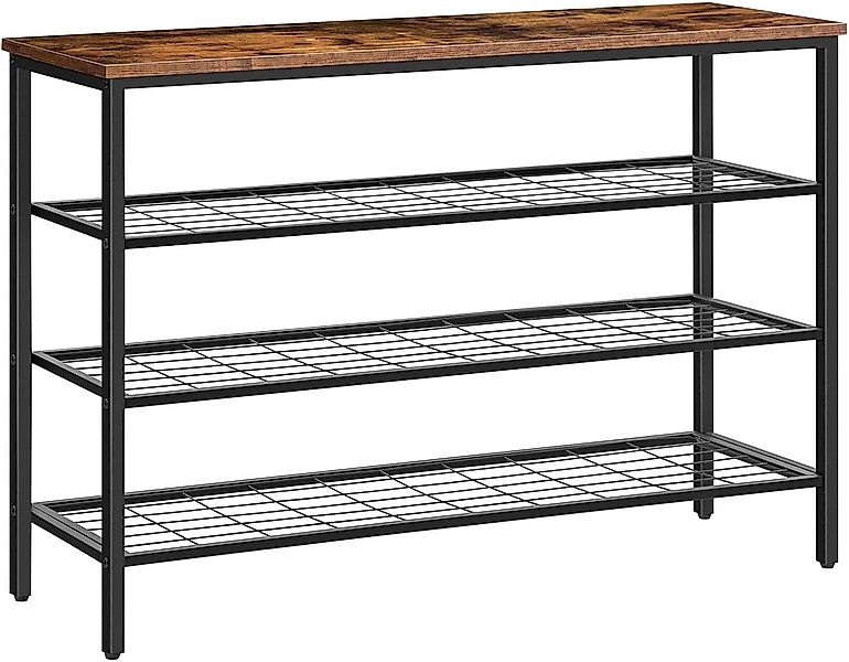 Hoobro Schuhregal, Metall Schuhablage 100x30x68 cm, Industrielles Regal mit günstig online kaufen