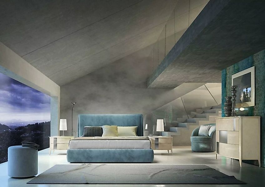 JVmoebel Bett, Designer Bett Polster Design Luxus Doppel Hotel Betten günstig online kaufen