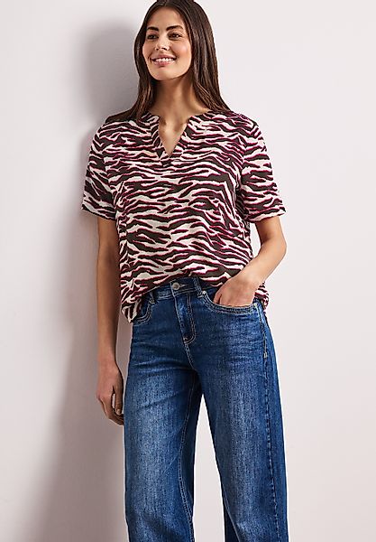 STREET ONE Kurzarmbluse aus softer Viskose günstig online kaufen