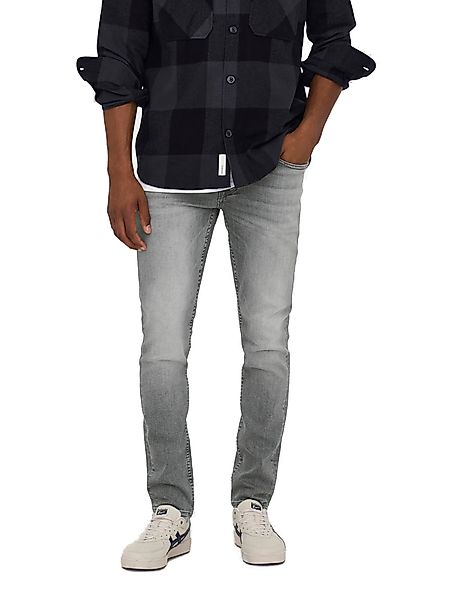ONLY & SONS Slim-fit-Jeans ONSLOOM SLIM GREY 3227 mit Stretch günstig online kaufen