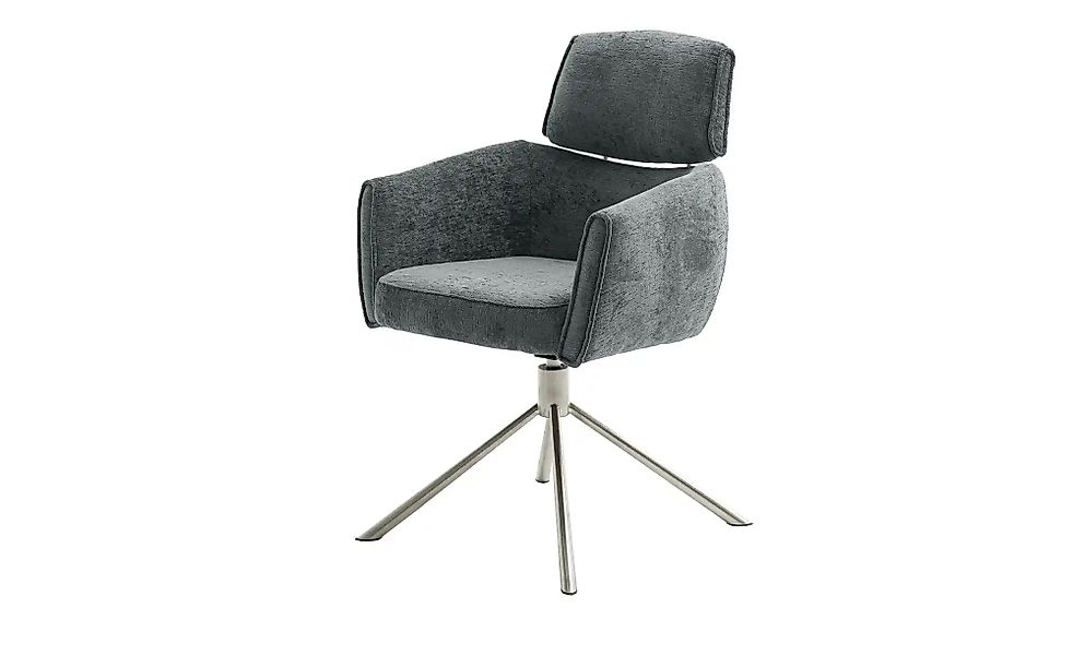 Jette Home Armlehnstuhl drehbar Becky ¦ grau ¦ Maße (cm): B: 61 H: 91 T: 64 günstig online kaufen