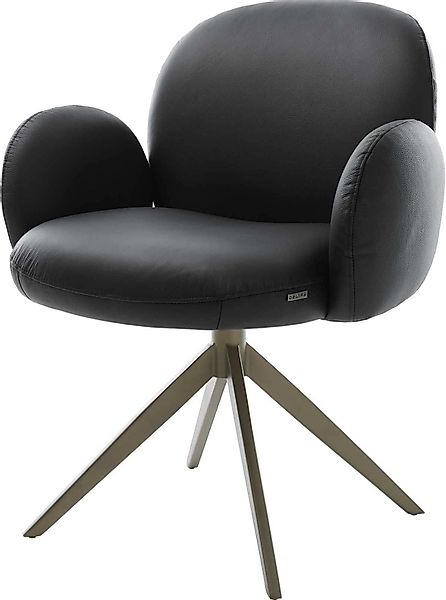 DELIFE Polsterstuhl Nube-Flex, mit Armlehnen Kreuzgestell günstig online kaufen