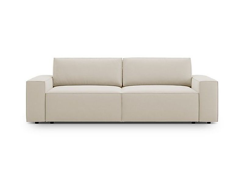 Micadoni Schlafsofa Jodie, 3-Sitzer mit Bettkasten günstig online kaufen