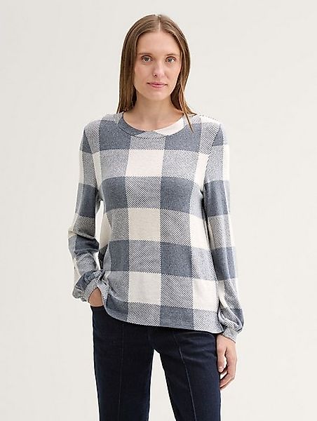 TOM TAILOR Langarmshirt im Karo-Design günstig online kaufen