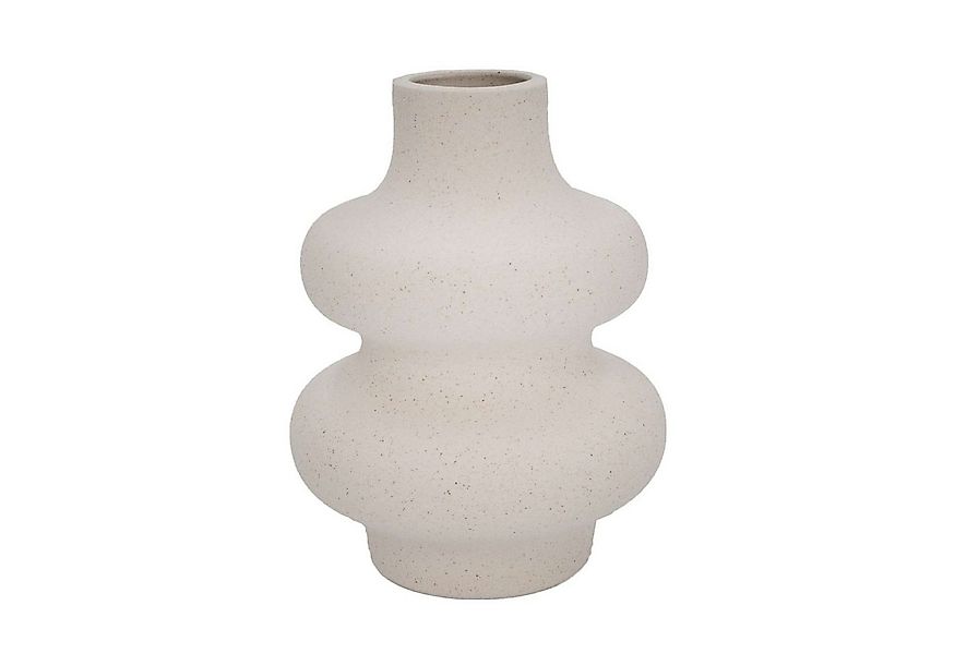 Intirilife Dekovase (1 St), Keramik Vase in Creme Weiß - 11.5 x 15.5 cm günstig online kaufen