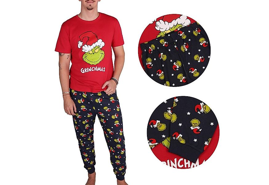 Sarcia.eu Schlafanzug Der Grinch Weihnachtspyjama für Männer, Pyjama mit la günstig online kaufen