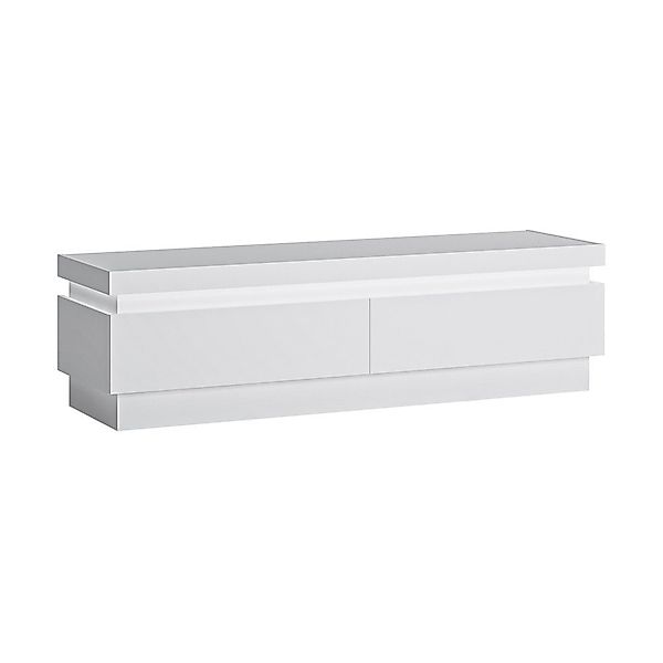 Lomadox Lowboard LYNDHURST-129, weiß Hochglanz, B/H/T günstig online kaufen