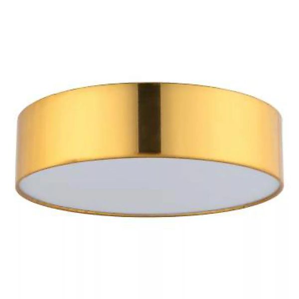 Flache Deckenlampe rund Ø 45 cm in Gold blendarm günstig online kaufen