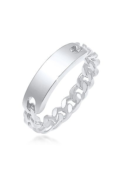 Elli Fingerring Bandring Platte Panzer Kette günstig online kaufen