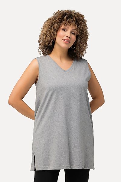 Ulla Popken Longtop Top V-Ausschnitt Relaxed günstig online kaufen