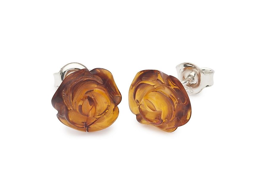 OSTSEE-SCHMUCK Paar Ohrstecker Ostsee-Schmuck Ohrstecker Rose Ohrstecker Ro günstig online kaufen
