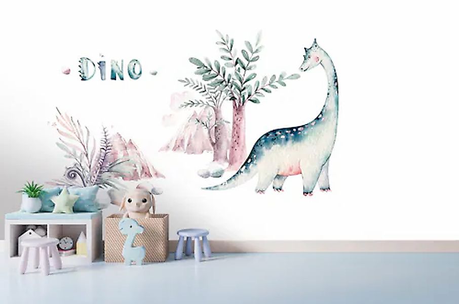 A.S. Création Vliestapete »Fototapete Dino Aquarell Pastell Kinderzimmer« m günstig online kaufen