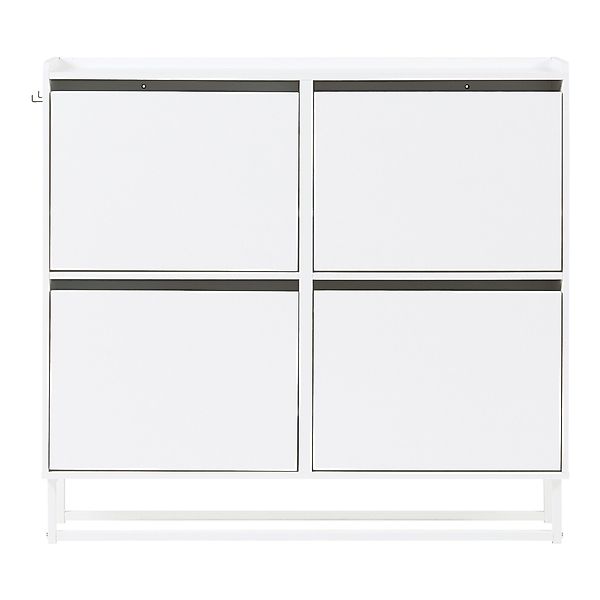 en.casa Schuhschrank »Ylitornio« 91,5x100x19 cm mit günstig online kaufen