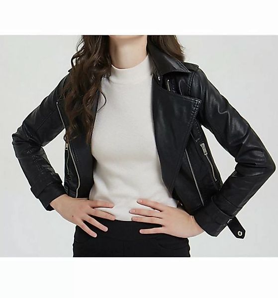 AFAZ New Trading UG Blusenblazer Damen-Jacke aus Kunstleder, Motorrad-Reitj günstig online kaufen