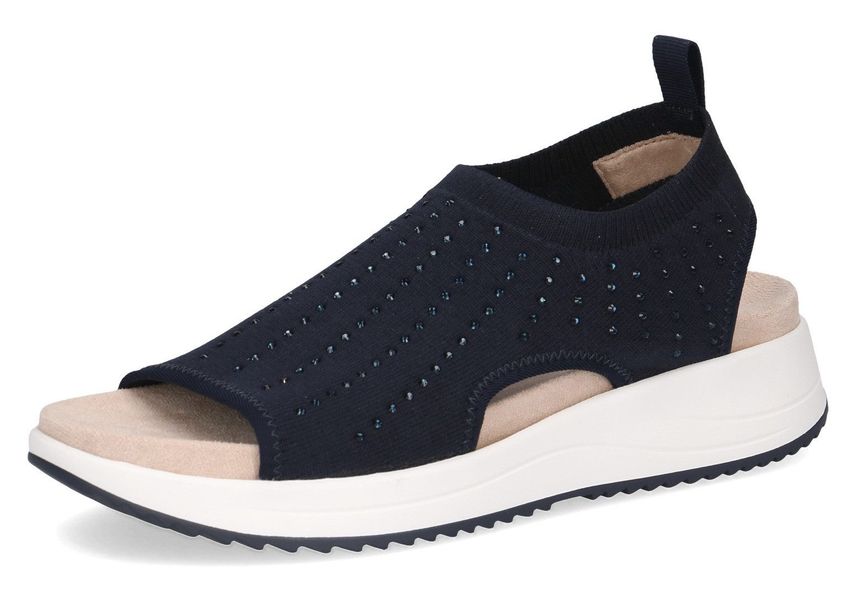 Caprice Plateausandale, Keilabsatz, Schlupfschuh, Komfortschuh mit glänzend günstig online kaufen