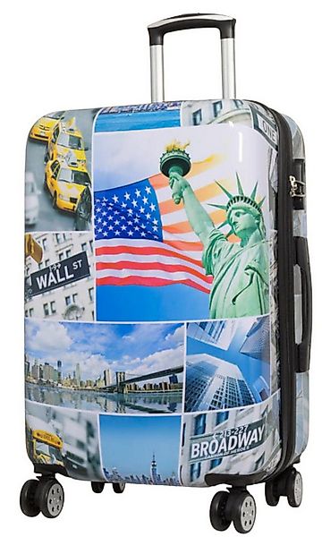 Warenhandel König Hartschalen-Trolley New York Liberty, 4 Rollen, mit Motiv günstig online kaufen