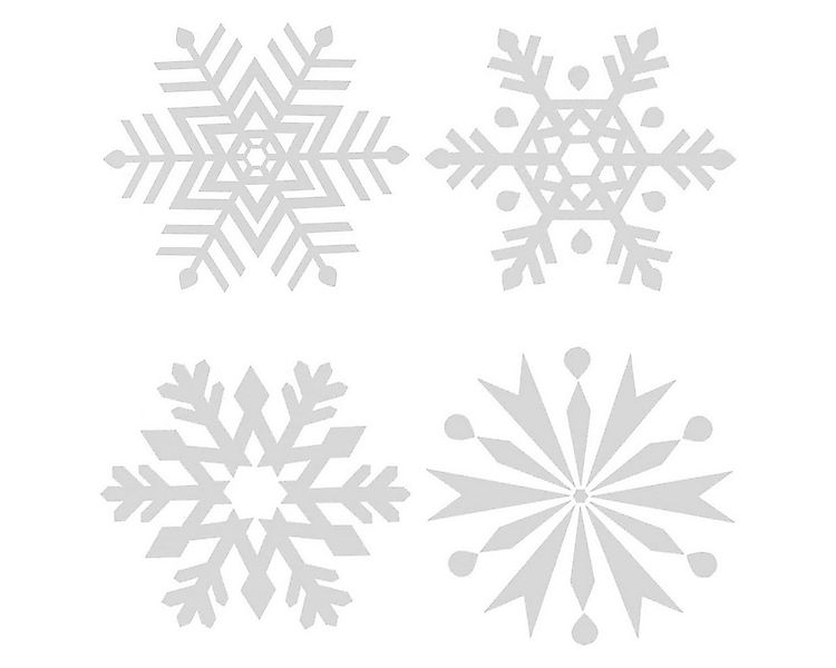 Salcar Fensterbild Fensteraufkleber Weihnachten Schneeflocken Weihnachtsdek günstig online kaufen