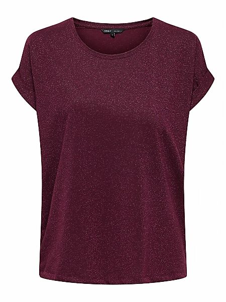 ONLY CARMAKOMA Kurzarmshirt "CARMOSTER GLITTER S/S TOP JRS NOOS", leicht gl günstig online kaufen