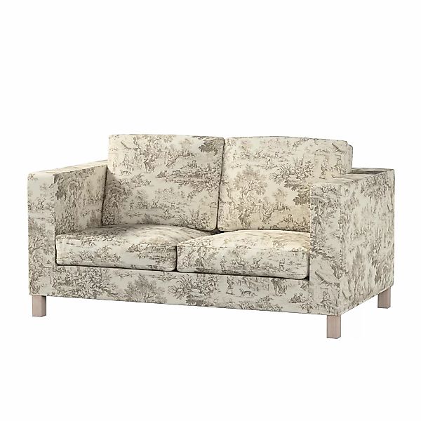 Bezug für Karlanda 2-Sitzer Sofa nicht ausklappbar, kurz, ecru-beige, 60cm günstig online kaufen