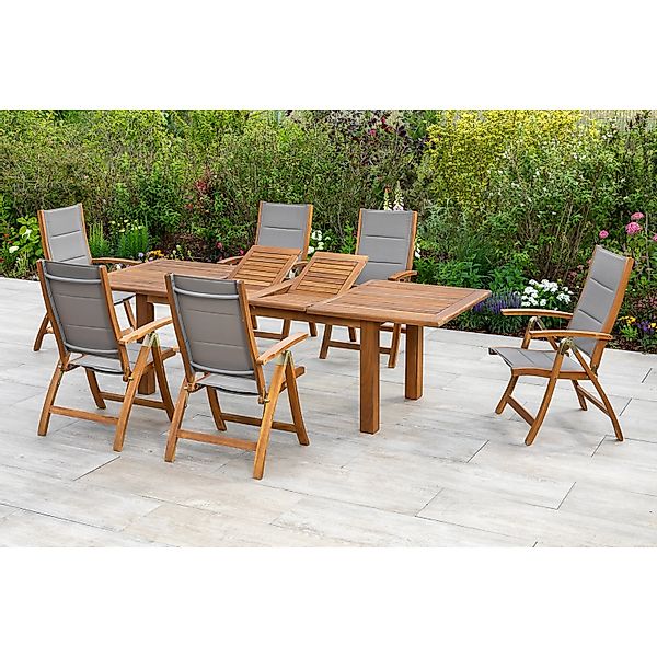 MERXX Garten-Essgruppe Acapulco, (7-tlg), 6 Stühle günstig online kaufen