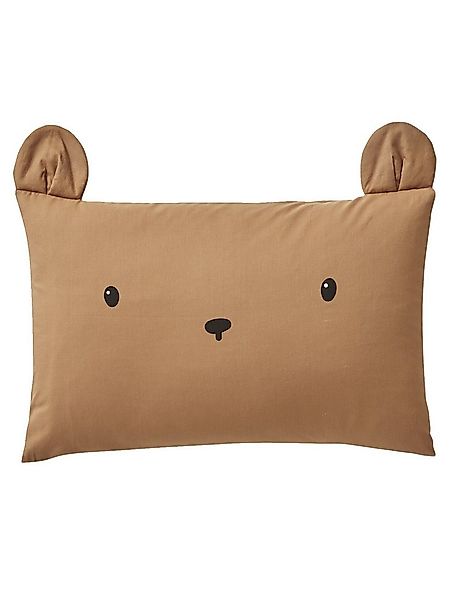 vertbaudet Bettwäsche Baby Kissenbezug GRÜNER WALD, Bärengesicht, Baumwolle günstig online kaufen