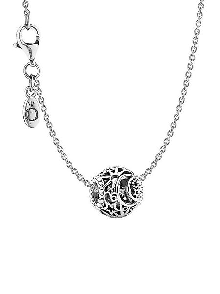 Pandora Kette mit Anhänger Damen-Halskette 925 Silber mit Charm Sonne, Mond günstig online kaufen