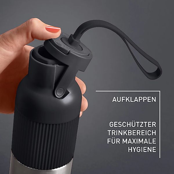 Emsa Isolierflasche "beYou Flip" mit Flip-Verschluss und Trageband, 100% di günstig online kaufen