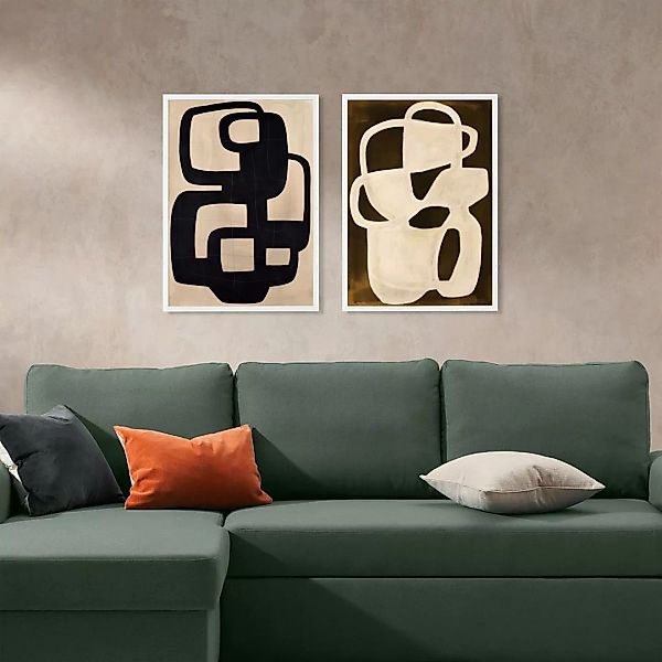 2 x Labyrinth gerahmte Kunstdrucke von Berit Mogensen Lopez (A2) - MADE.com günstig online kaufen