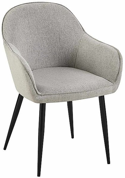 CLP Esszimmerstuhl Boise, Polsterstuhl, Metallgestell und Stoffbezug günstig online kaufen