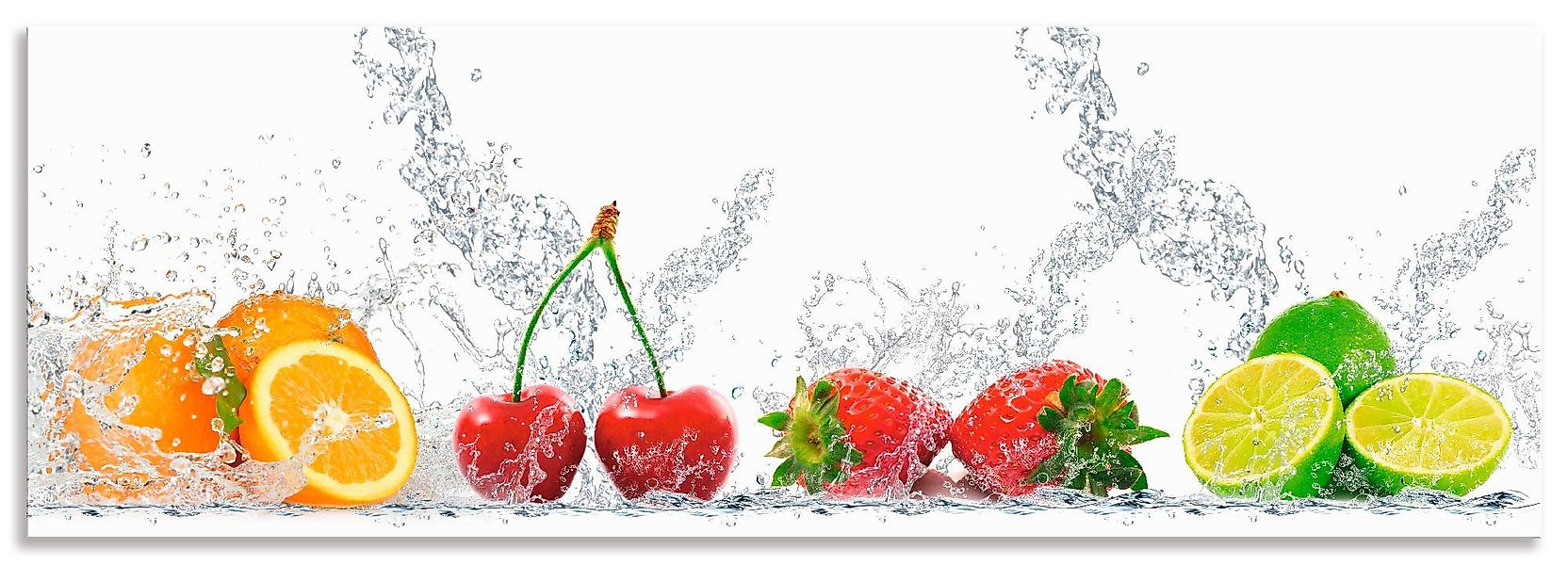 Artland Küchenrückwand "Fruchtig erfrischend gesund Fruchtmix" Alu Spritzsc günstig online kaufen