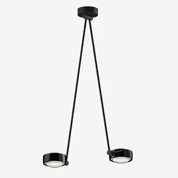 Occhio Sento Soffitto Due 80 Up D Deckenleuchte LED 2-flammig, Kopf black p günstig online kaufen