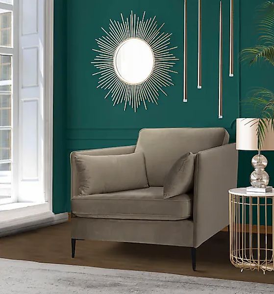 Home affaire Sessel »Light« inklusive loser Zierkissen, mit schmalen Armleh günstig online kaufen