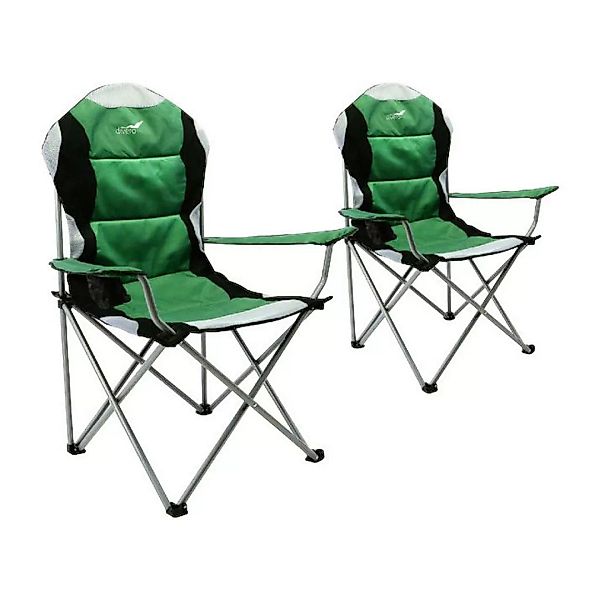 VCM Campingstuhl 2er Set grün Polyester B/H/T: ca. 47x90x47 cm günstig online kaufen