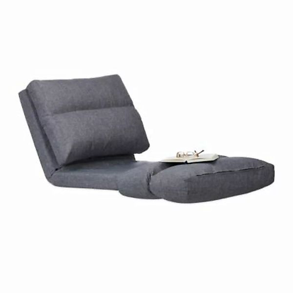 relaxdays Relaxliege Sessel faltbar grau Gr. 60 x 190 günstig online kaufen