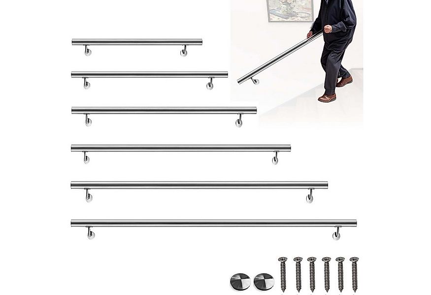 Duschparadies Handlauf Edelstahl Handlauf Wandhandlauf Treppengeländer Inne günstig online kaufen