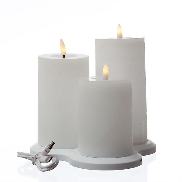 MARELIDA LED-Kerze LED Kerzenset LISA Rustik günstig online kaufen