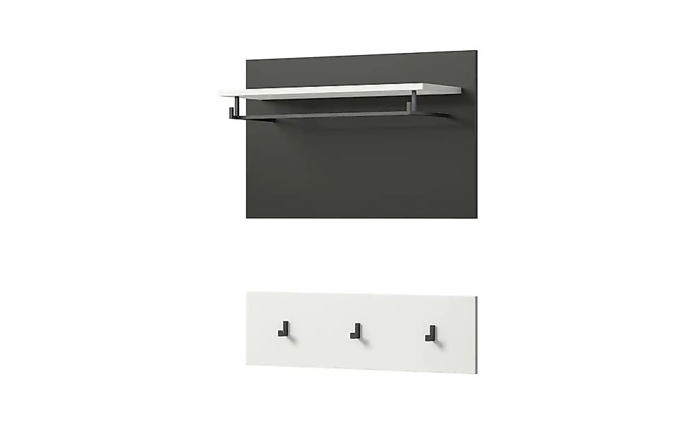 Garderobenpaneel   ¦ grau ¦ Holzwerkstoff ¦ Maße (cm): B: 80 H: 73 Garderob günstig online kaufen