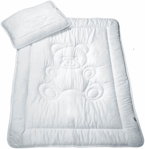 MESANA Kinderbettdecke + Kopfkissen Bär, 2-tlg, günstig online kaufen